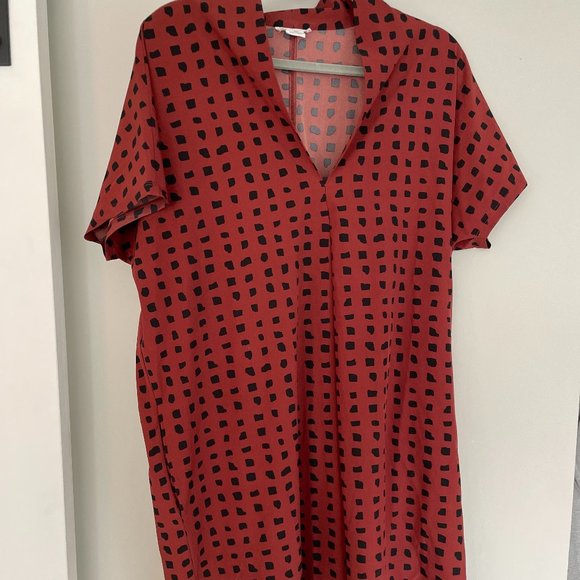 INGRID & ISABEL Everywhere Abstract Print Maternity Tunic Dress Size M 8/10 - Picture 6 of 7